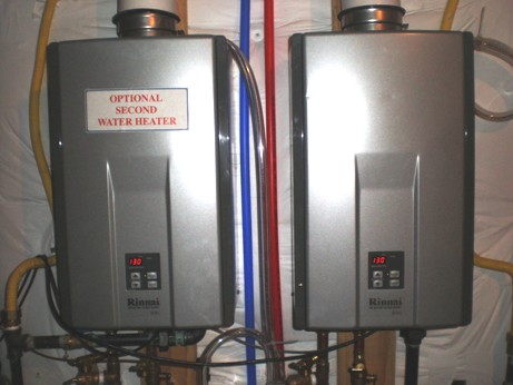 High efficiency tankless water heating system High efficiency tankless water heating system